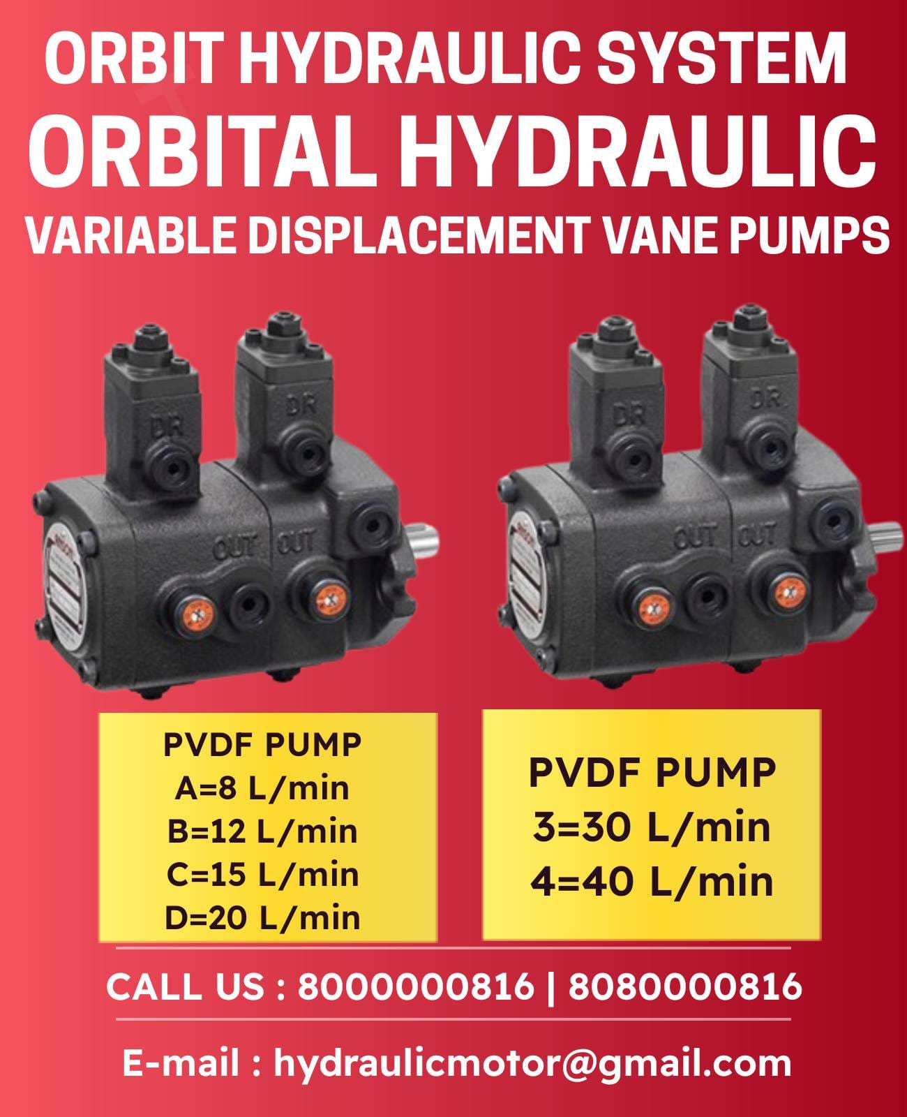 Anson PVDF Hydraulic Pump In India